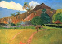 Картина автора Гоген Поль под названием Montagnes tahitiennes