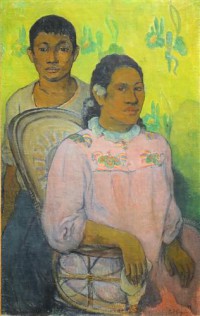 Картина автора Гоген Поль под названием Tahitian Woman and Boy