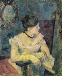 Картина автора Гоген Поль под названием Mette Gauguin en robe de soir