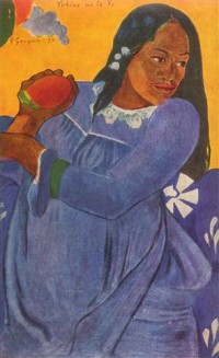 Картина автора Гоген Поль под названием La femme au mango