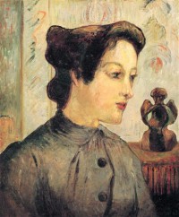 Картина автора Гоген Поль под названием La femme au chignon