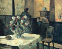 Картина автора Гоген Поль под названием Painting of an interior at rue Carcel