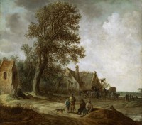 Картина автора Гойен Ян под названием Peasants Resting before an Inn