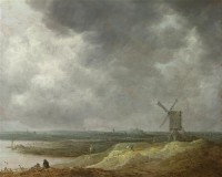 Картина автора Гойен Ян под названием A Windmill by a River