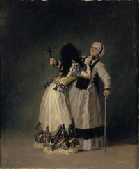 Картина автора Гойя Франсиско под названием The Duchess of Alba and her Duenna