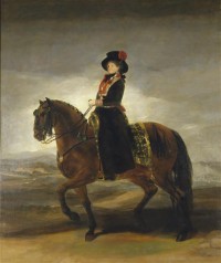 Картина автора Гойя Франсиско под названием Queen Maria Luisa on Horseback