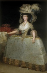 Картина автора Гойя Франсиско под названием Queen Maria Luisa with a Bustle