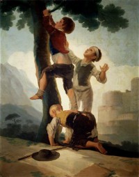 Картина автора Гойя Франсиско под названием Boys Climbing a Tree