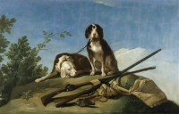 Картина автора Гойя Франсиско под названием Dogs on the leash