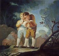 Картина автора Гойя Франсиско под названием Boys Inflating a Bladdes