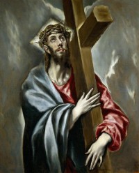 Картина автора Греко Эль под названием Christ Clasping the Cross