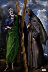 Картина автора Греко Эль под названием Saint Andrew and Saint Francis