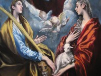 Картина автора Греко Эль под названием Madonna and Child With Saint Martina and Saint Agnes