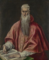 Картина автора Греко Эль под названием Saint Jerome as Cardinal