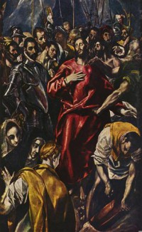 Картина автора Греко Эль под названием Entkleidung Christi