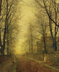 Картина автора Гримшоу Джон Эткинсон под названием In Autumn's Golden Glow