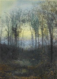 Картина автора Гримшоу Джон Эткинсон под названием Lovers in a Woodland Clearing
