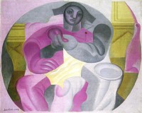 Картина автора Грис Хуан под названием Seated Harlequin