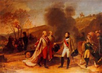 Картина автора Гро Антуан-Жан под названием Entrevue de Napoléon Ier et de François II après la bataille d'Austerlitz