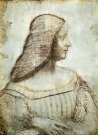 Картина автора да Винчи Леонардо под названием Izabelle d`Este  				 - Изабелла дЭсте