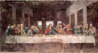 Картина автора да Винчи Леонардо под названием Тайная вечеря