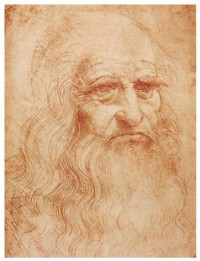 Картина автора да Винчи Леонардо под названием Автопортрет