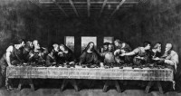 Картина автора да Винчи Леонардо под названием Тайная вечеря
