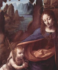 Картина автора да Винчи Леонардо под названием Madonna in der Felsengrotte