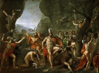 Картина автора Давид Жак Луи под названием Leonid Thermopylae  				 - Леонид при Фермопилах
