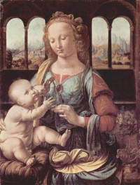 Картина автора да Винчи Леонардо под названием Madonne a lenfant