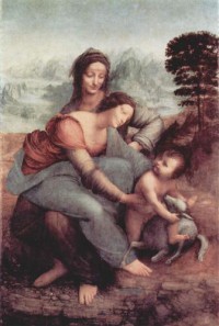 Картина автора да Винчи Леонардо под названием Hl. Anna Selbdritt