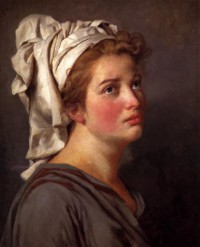 Картина автора Давид Жак Луи под названием Portrait of a Young Woman in a Turban