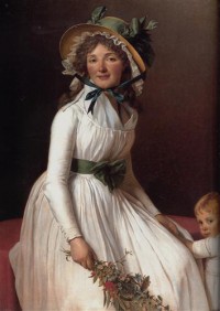 Картина автора Давид Жак Луи под названием Portrait of Madame Emilie Seriziat and Her Son