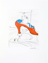 Картина автора Дали Сальвадор под названием Божественная туфля Гала
