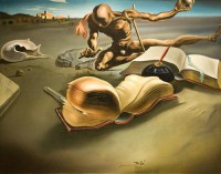 Картина автора Дали Сальвадор под названием Book Tranforming Itself Into a Book
