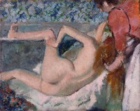 Картина автора Дега Эдгар под названием After the Bath  				 - Ванная
