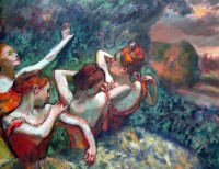 Картина автора Дега Эдгар под названием Four Dancers