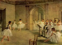 Картина автора Дега Эдгар под названием Ballettsaal der Oper in der Rue Peletier