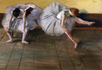 Картина автора Дега Эдгар под названием Отдыхающие балерины