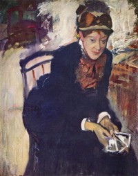 Картина автора Дега Эдгар под названием Porträt der Miss Cassatt, die Karten haltend