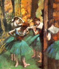 Картина автора Дега Эдгар под названием Danseuses roses et vertes