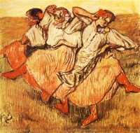 Картина автора Дега Эдгар под названием Les Trois danseuses russes