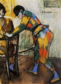 Картина автора Дега Эдгар под названием Deux arlequins