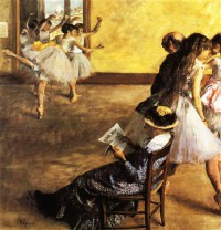 Картина автора Дега Эдгар под названием Classe de Ballet, salle de danse