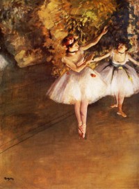 Картина автора Дега Эдгар под названием Deux danseuses en scene