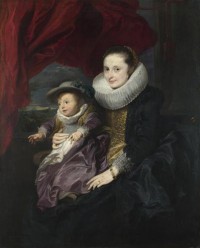 Картина автора Дейк Антон под названием Portrait of a Woman and Child