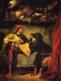 Картина автора Делакруа Эжен под названием Faust & Mephistopheles  				 - Фауст и Мефистофель