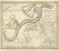 Картина автора Джеймисон Александр под названием Celestial Atlas  				 - Уранография - Змея, чаша, Секстант