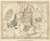 Картина автора Джеймисон Александр под названием Celestial Atlas  				 - Уранография - Лира, Геркулес, Северная Корона