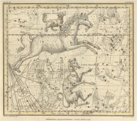 Картина автора Джеймисон Александр под названием Celestial Atlas  				 - Уранография - Единорог, Большая собака, Малая собака